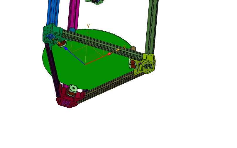 高精度单喷并联臂3D打印机