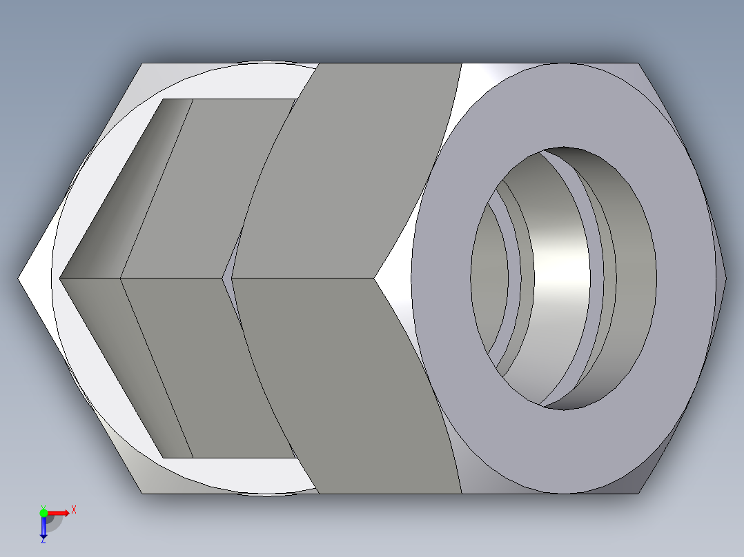 卡套式工业通用硬管接头EO_Adjustable_locknut_45_deg_elbow_VEE22LRCF俯视图
