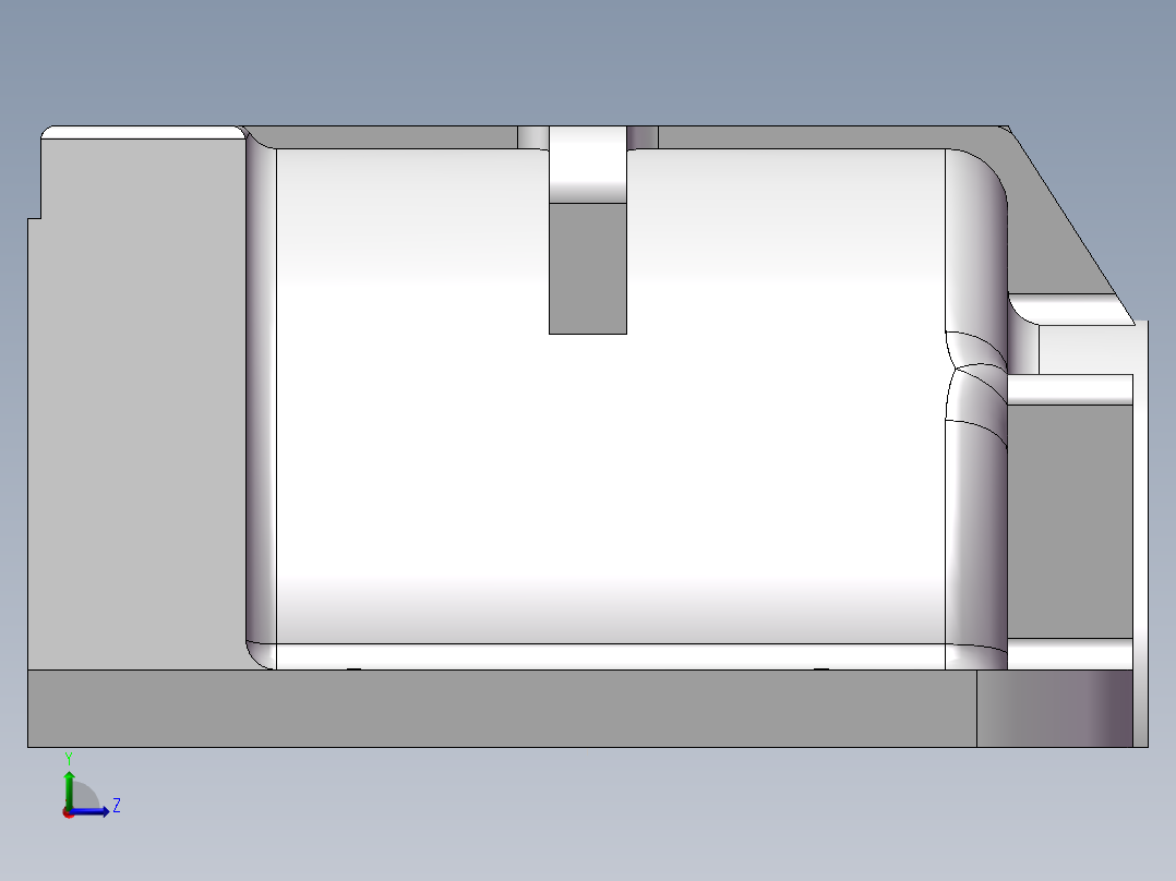 JX254-40变速箱上盖加工工艺编制及夹具设计左视图