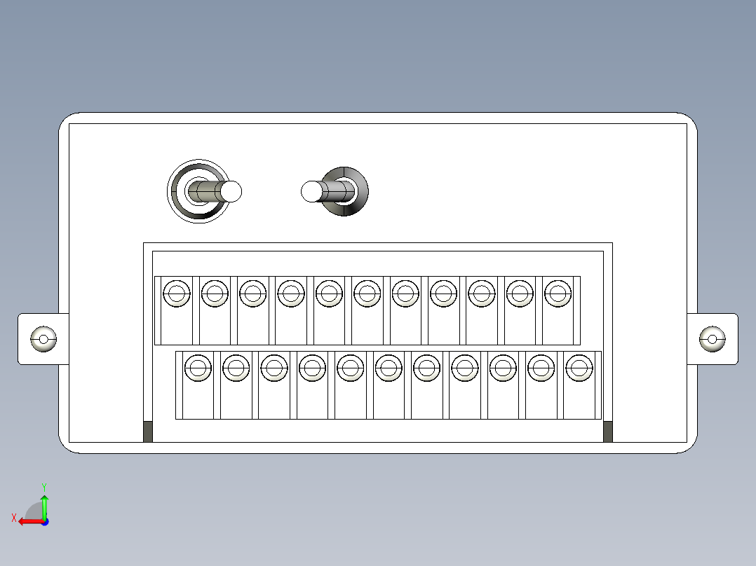 基恩士SK-200_kc图纸模型后视图