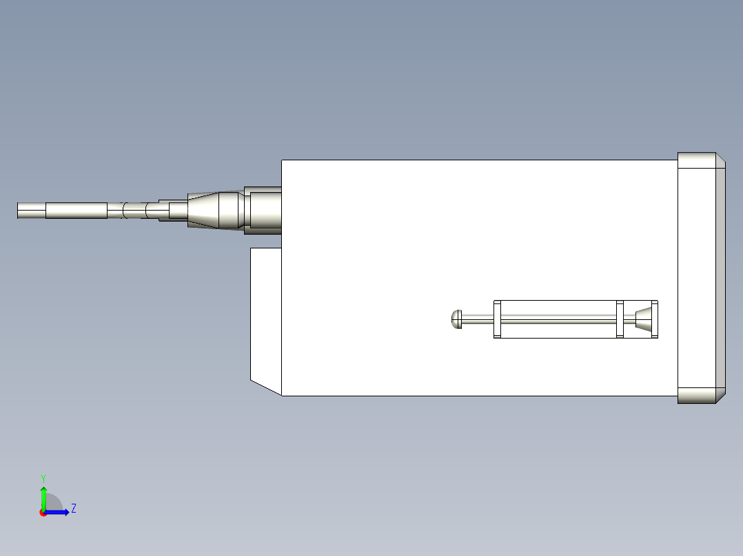 基恩士SK-200_kc图纸模型左视图