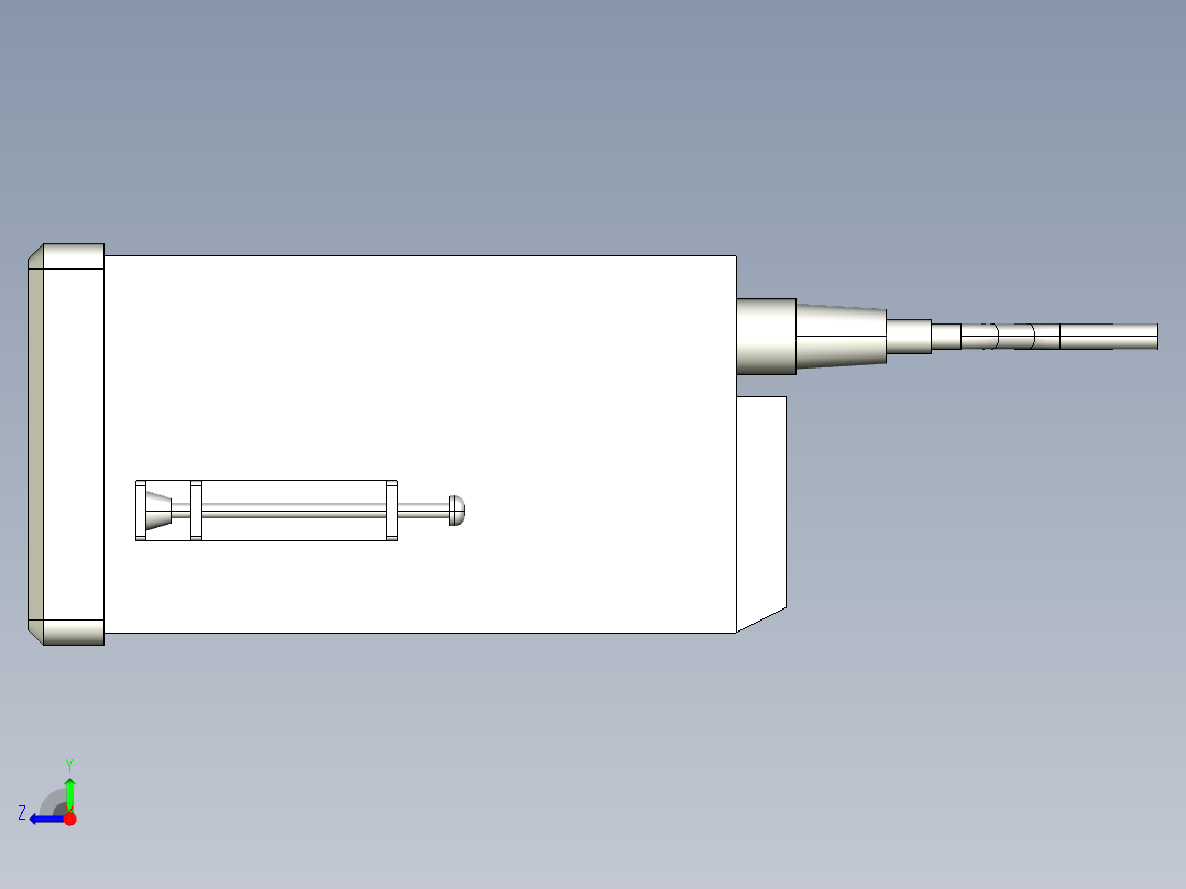 基恩士SK-200_kc图纸模型右视图