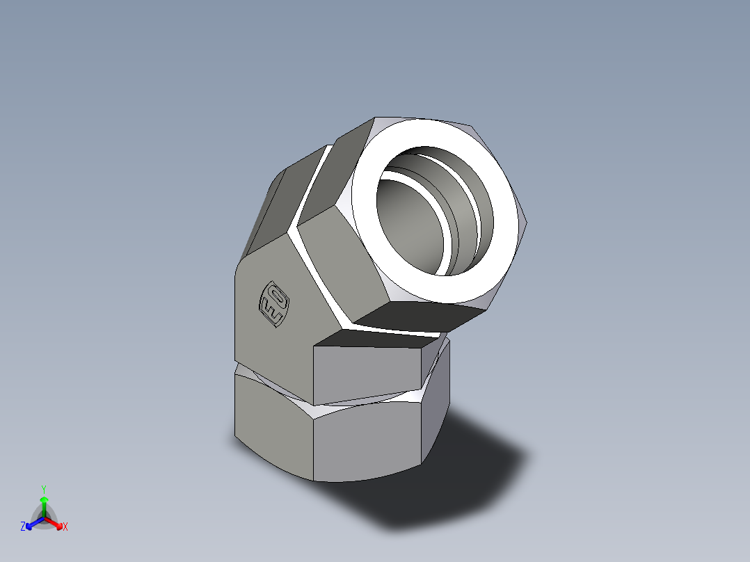卡套式工业通用硬管接头EO_Swivel_nut_45_deg_elbow_EV35ZL71