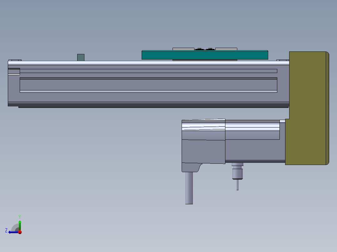 MCH丝杆全封闭MCH6M-BM-100W右视图