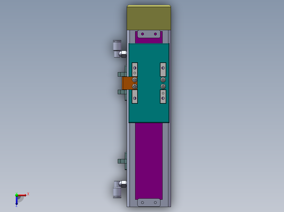 MCH丝杆全封闭MCH6M-BM-100W俯视图