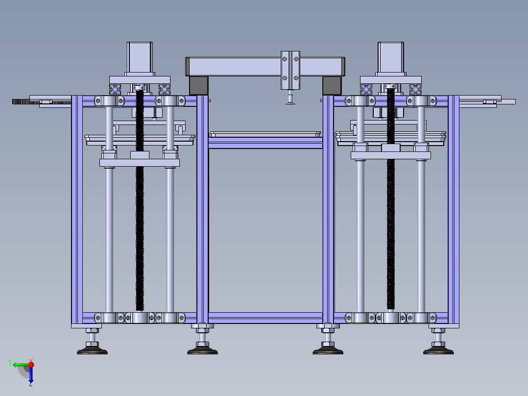 自动上料机后视图