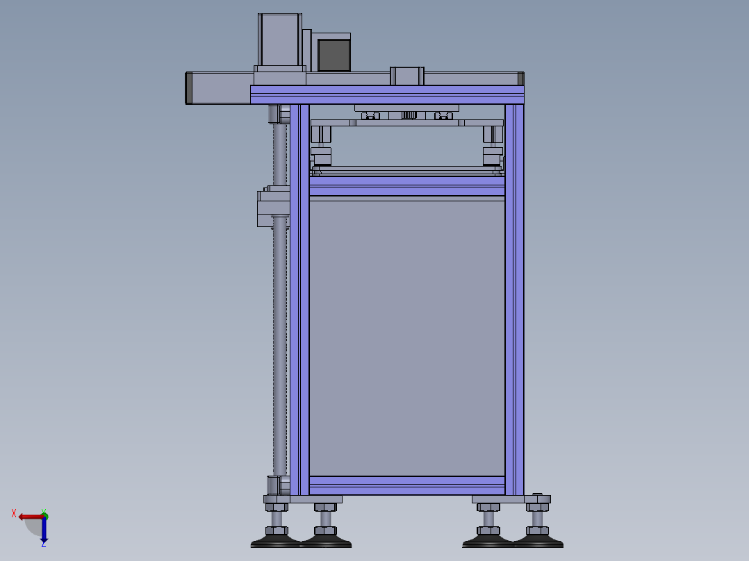 自动上料机左视图