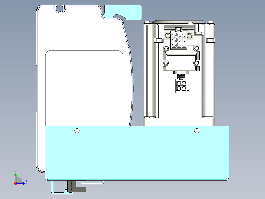 威洛博VBF同步带传动一般环境VBF14-L45-S1150-BLU-ZP40-C3左视图
