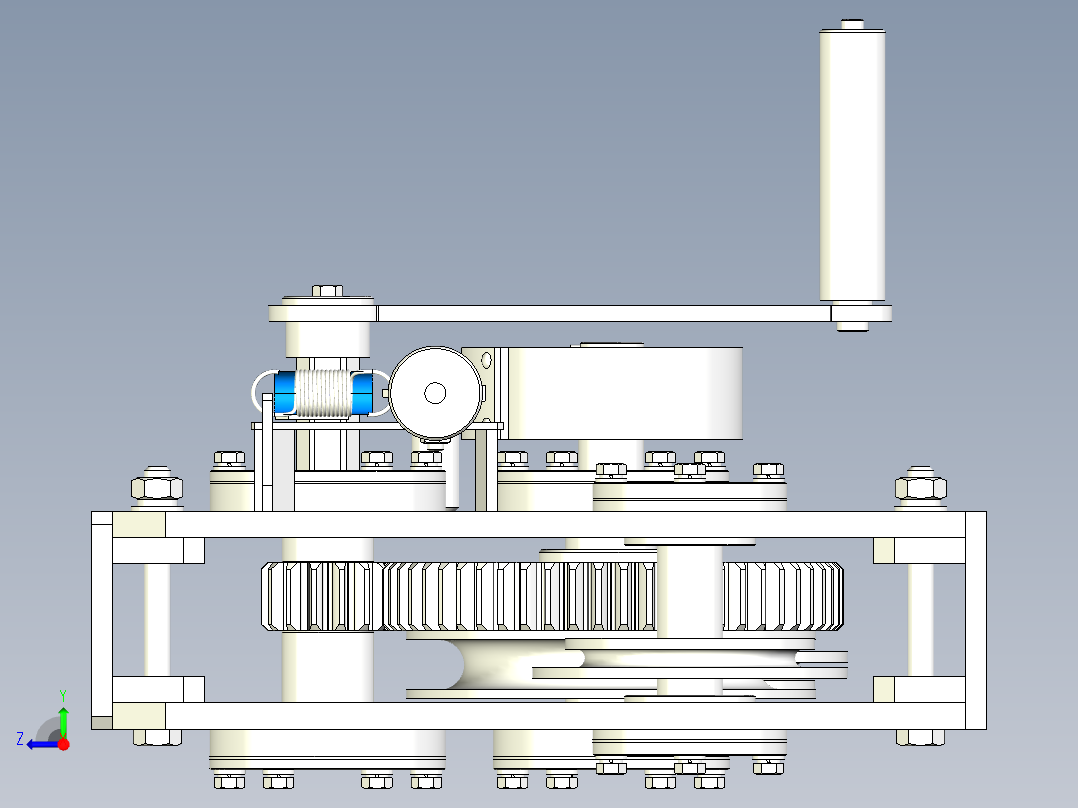 绞车 卷扬机 (28)右视图