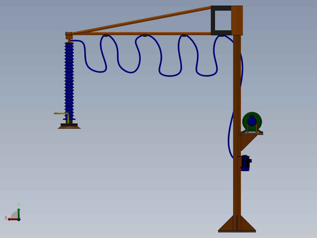 真空吸盘后视图