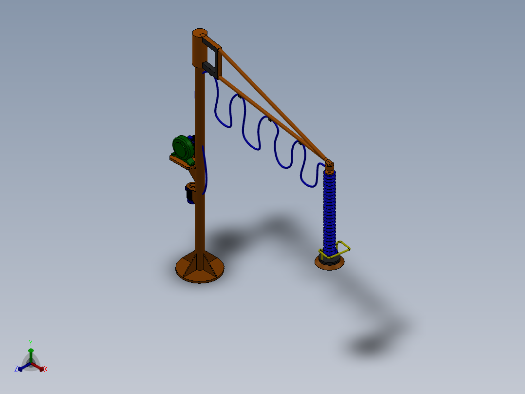 真空吸盘正等轴测图