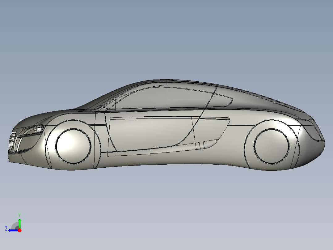 奥迪概念车右视图