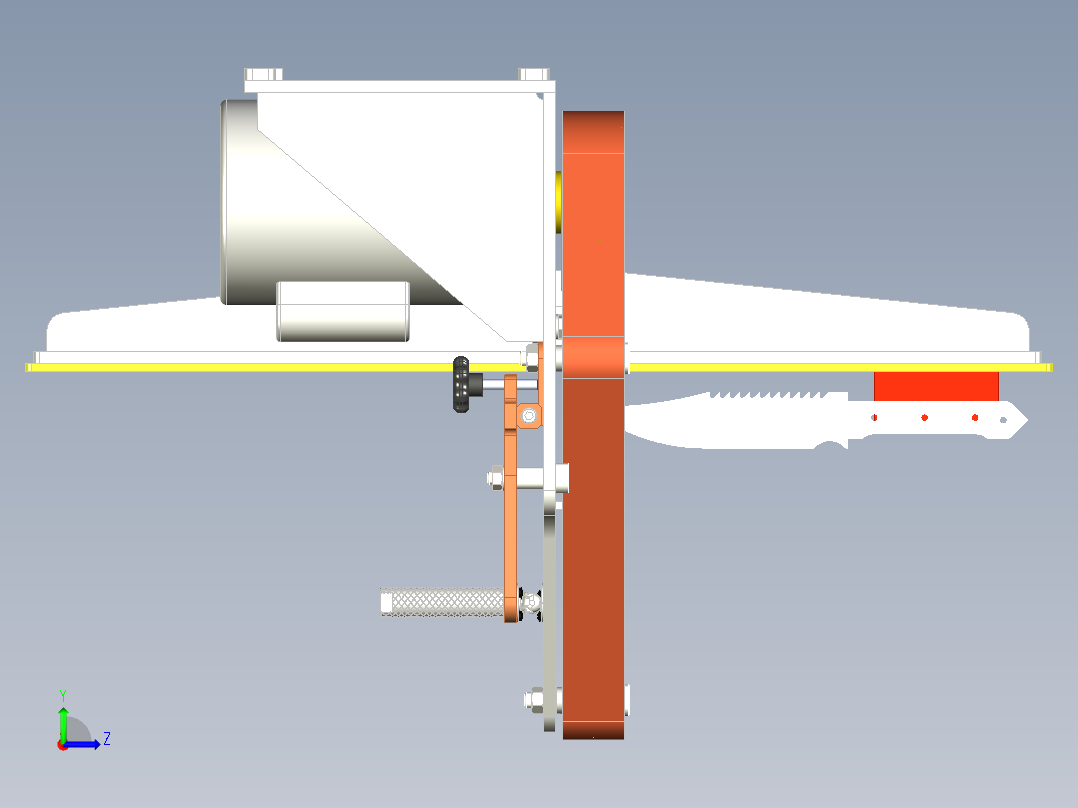 紧凑型砂带打磨机50x1000 和 50x1200左视图