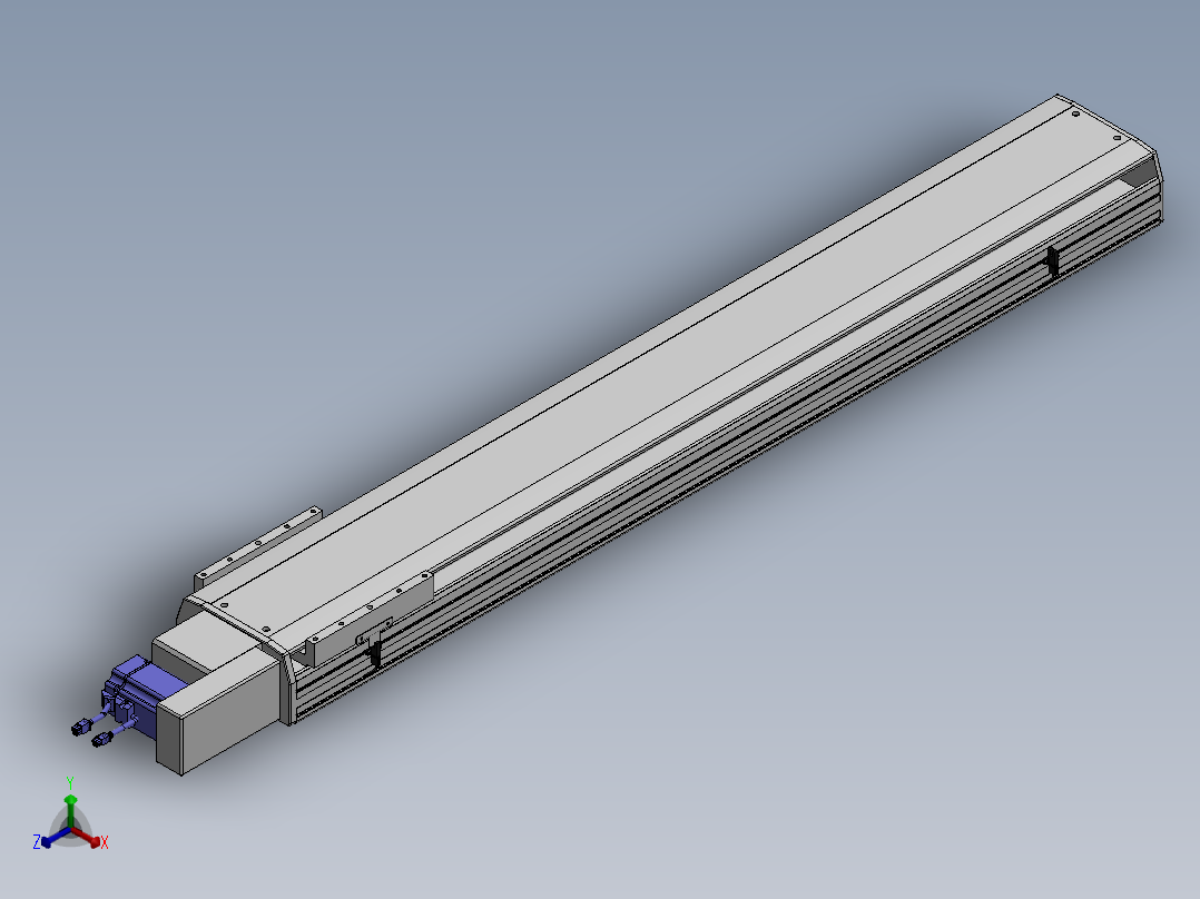 精密模组MT220-L150-1300-R-M75-C4正等轴测图