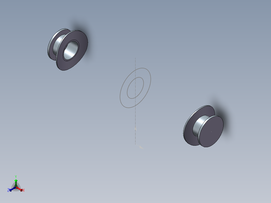 AXA型吊耳正等轴测图