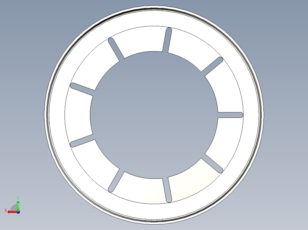 萬向滾珠配件20(B)-3D多系列多零件图纸模型后视图