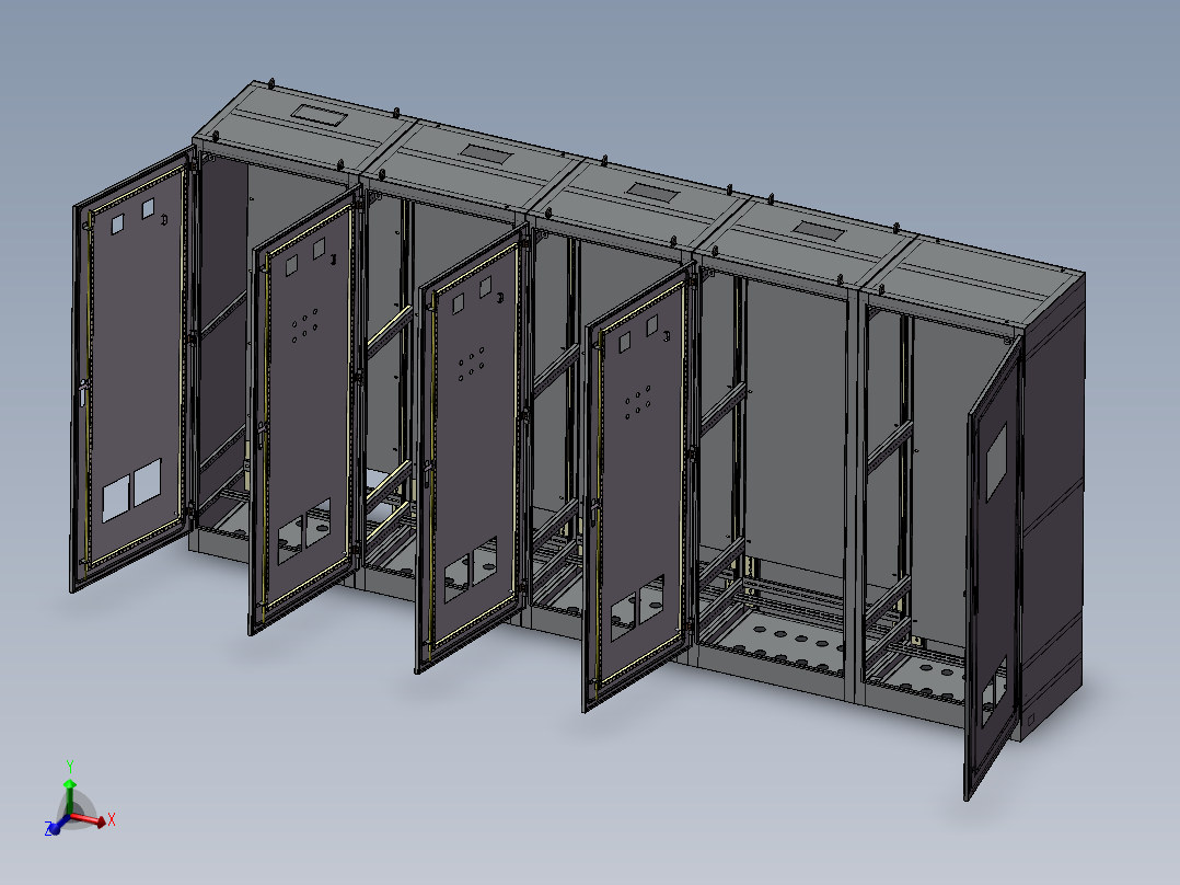 钣金柜子仿威图 非标自动化设备<span style='color: red'>3D</span>图纸设计
