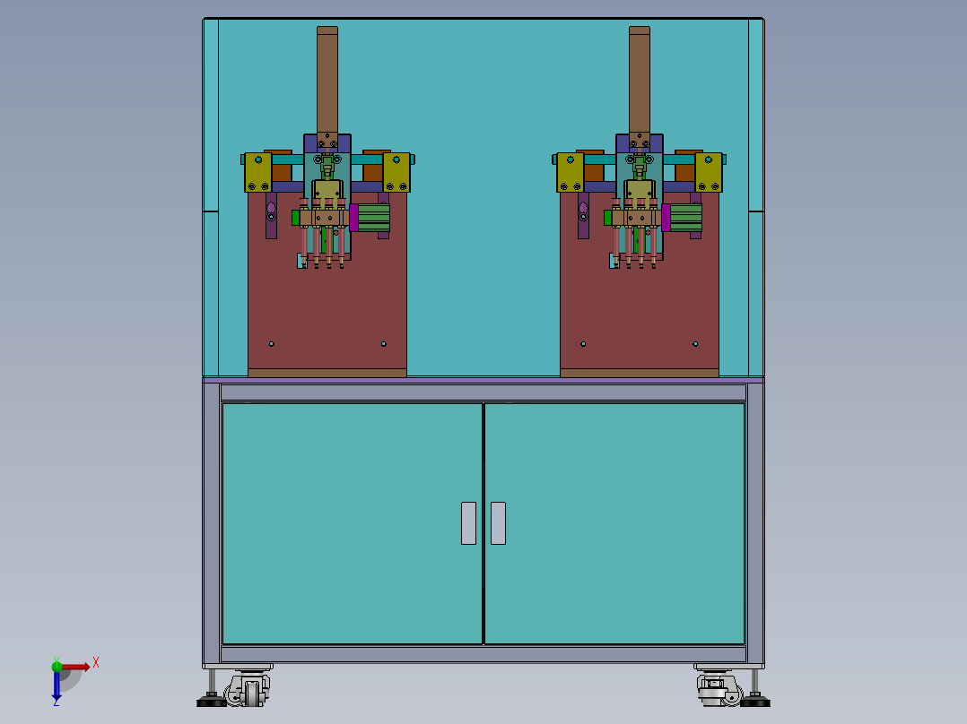 多功能点胶机sw18可编辑俯视图