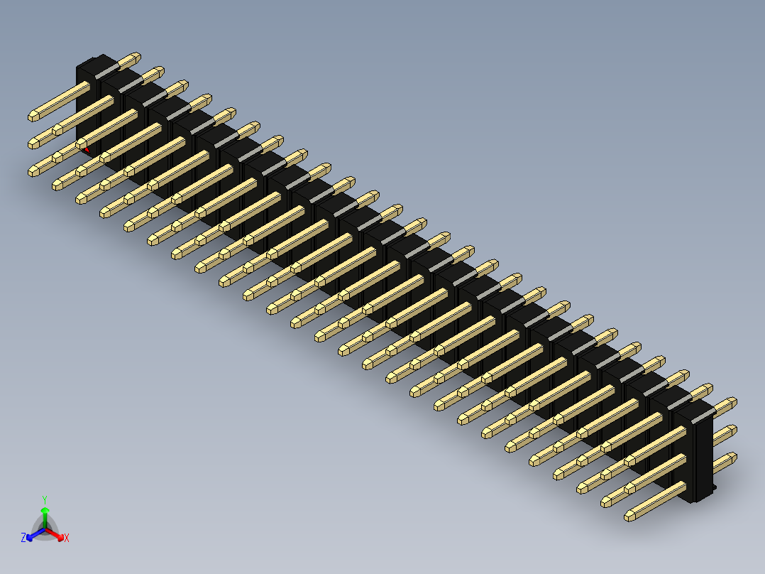 彩色公头100mil（2.54mm）系列-DS1021_black_3x26p_100mil_Type1_rev1.0