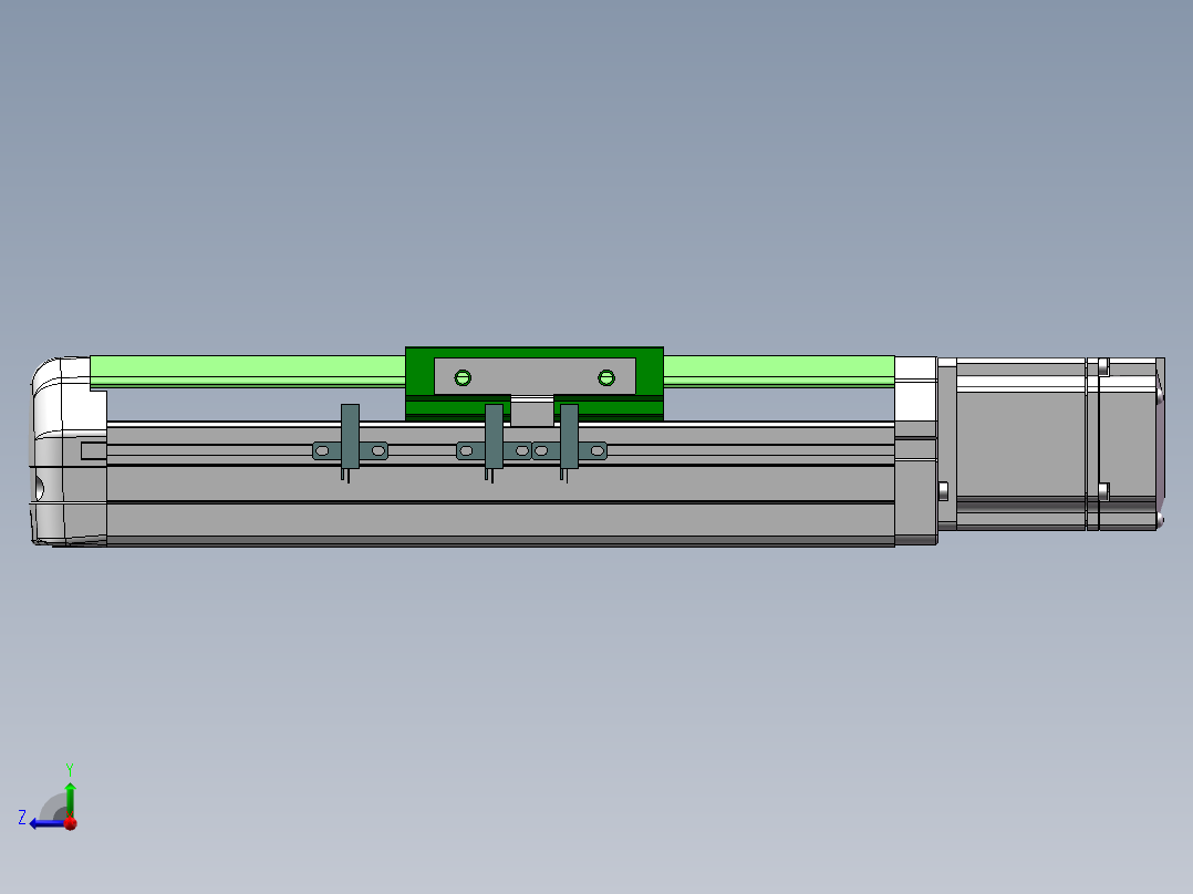 MTH丝杆半封闭模组MTH12-BC-P200W右视图