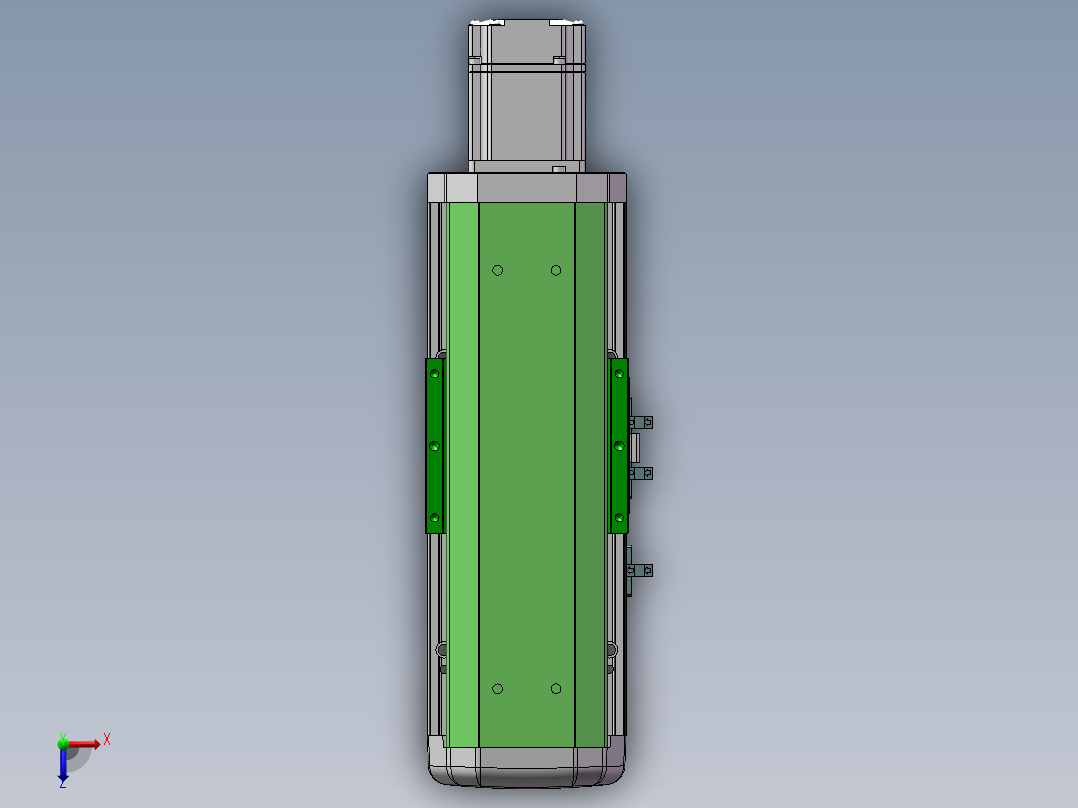 MTH丝杆半封闭模组MTH12-BC-P200W俯视图