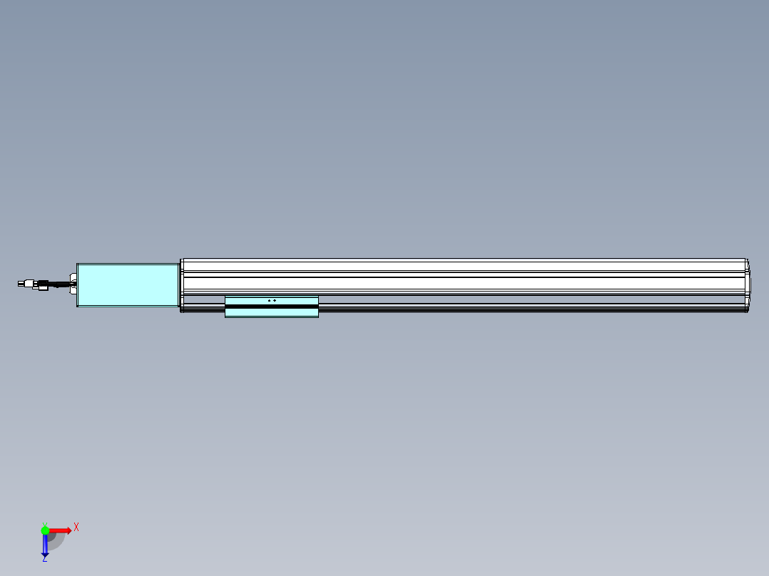 威洛博VBF同步带传动一般环境VBF14-L45-S550-BR-ZP40-C3俯视图