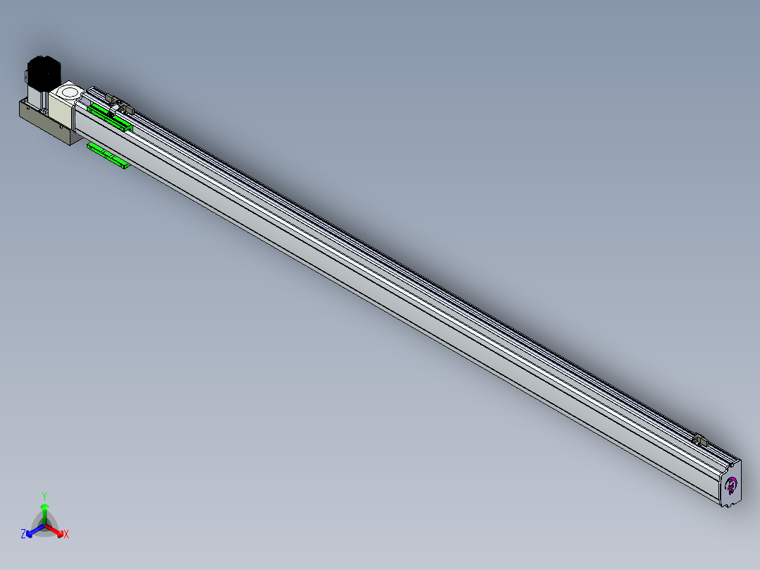 同步带滑台-半封闭B10H-L45-S1700-L-P40-D3