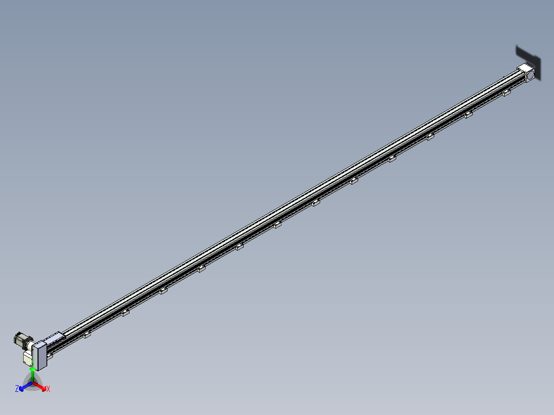 同步带滑台-欧规B8-L88-S4800-L-ZP75-D3-N10正等轴测图