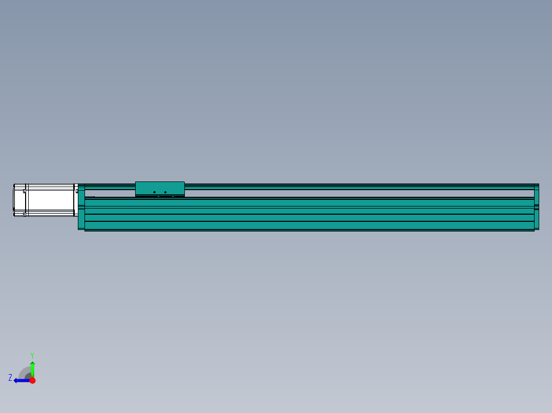 东锦丝杆传动-直线滑台模组DH100-C-L10-S600-BC-O400W-C3右视图