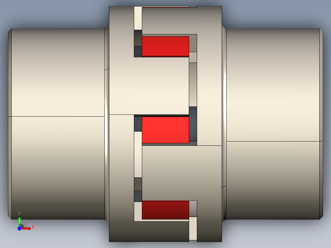 弹性联轴器1前视图