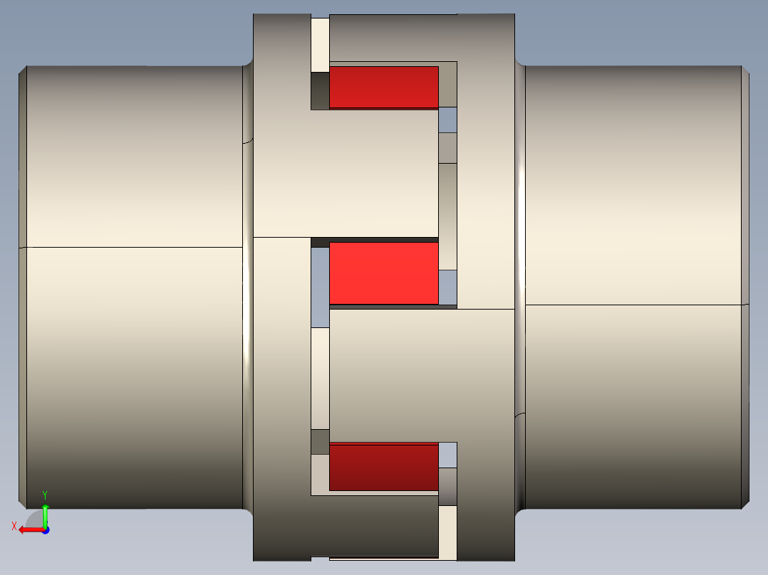 弹性联轴器1后视图