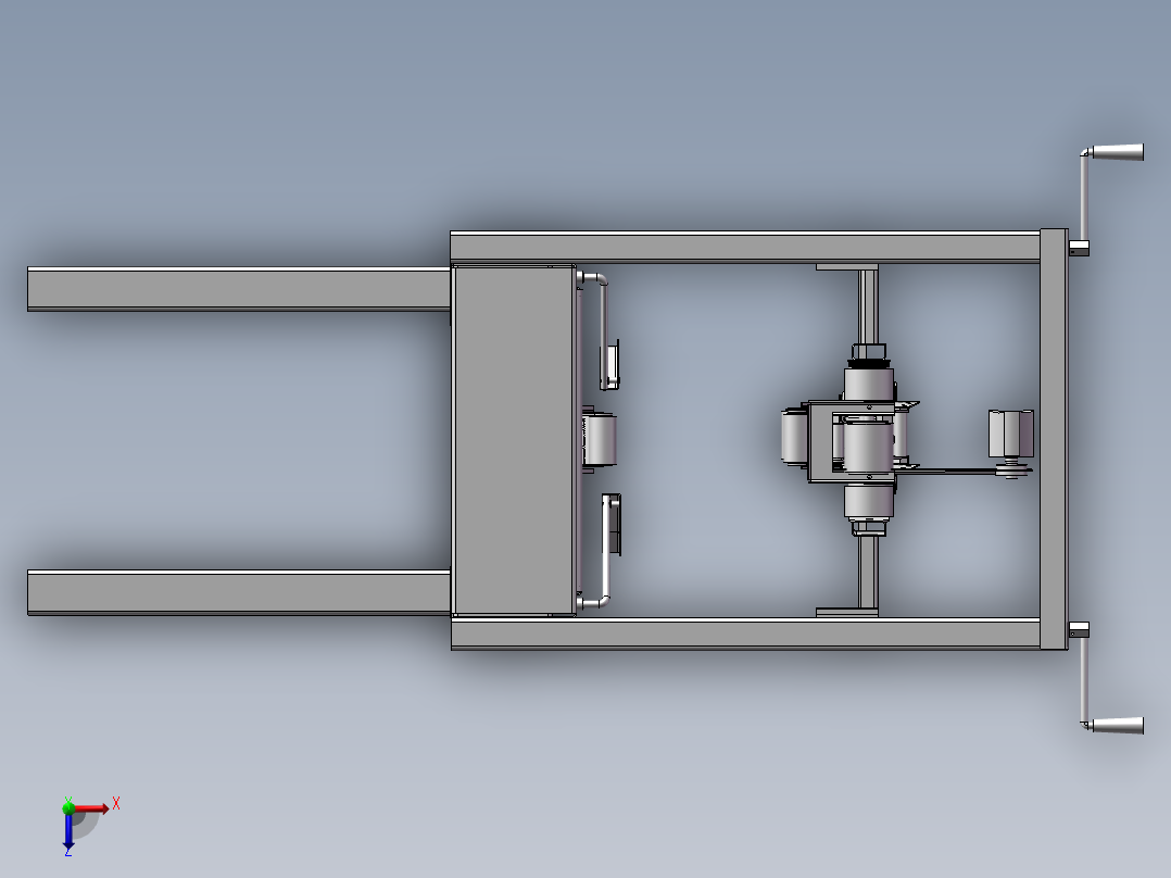 纸箱密封机俯视图