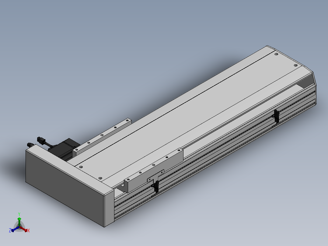 精密模组MY220-T10-500L-BR-P75B-C4-C正等轴测图