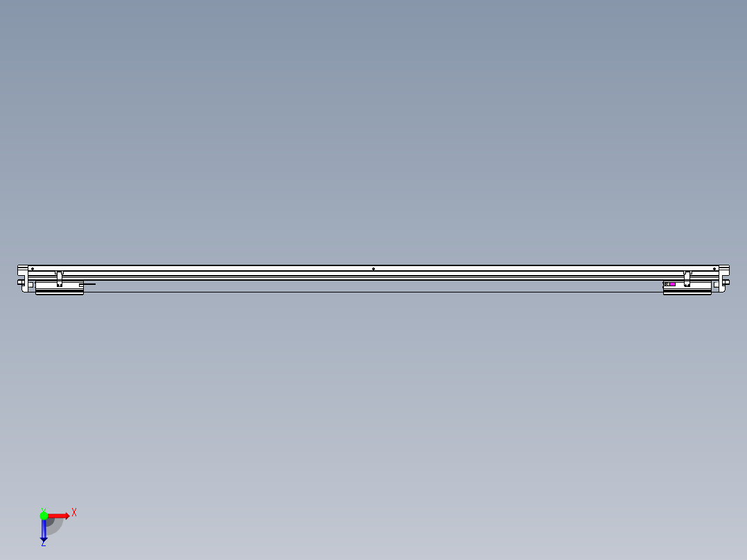 威洛博VL系列直线电机模组-2VL22H2-S1900俯视图