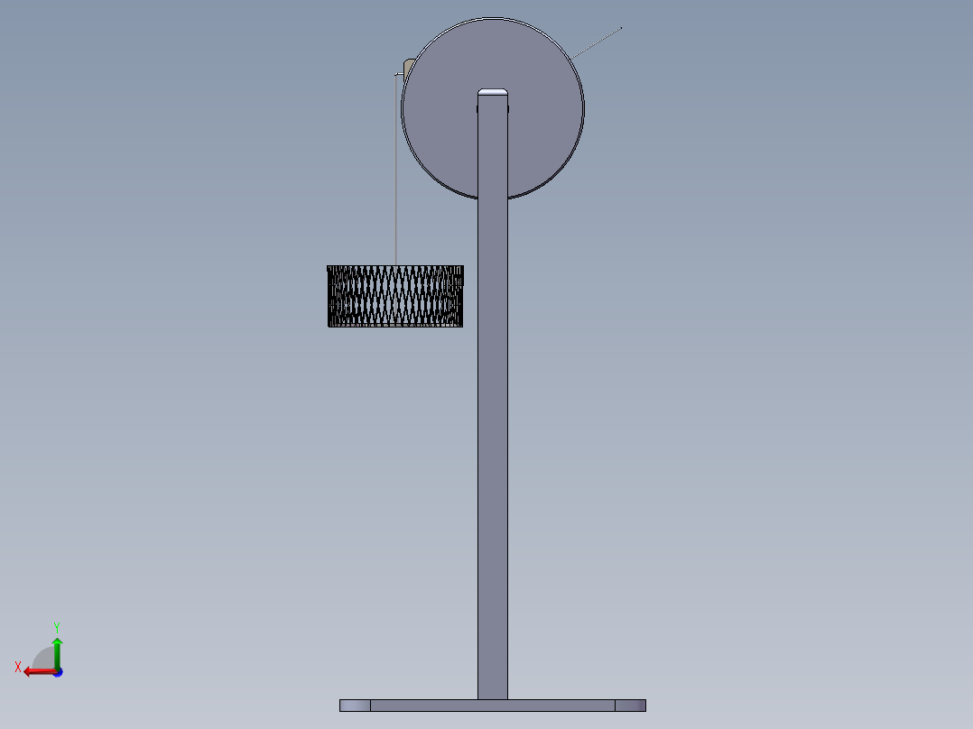 蟹笼提升机构后视图