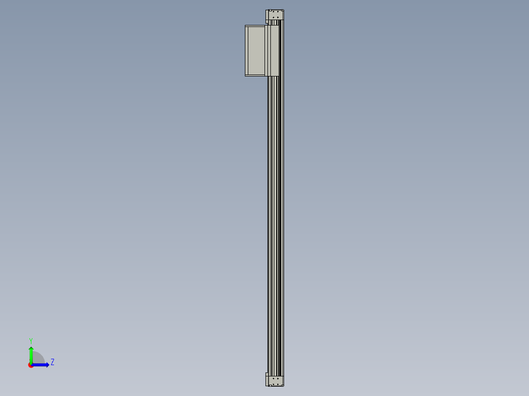 欧规系列-GB8Z-L200-S1500-BLR-P75-MS3左视图