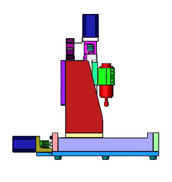 量产台式微型CNC三轴（sw17+工程图）