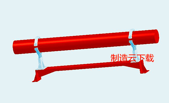 激光管架3D模型