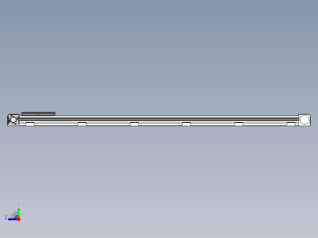 同步带滑台-欧规B8-L176-S1850-L-ZP40-D3-N5右视图