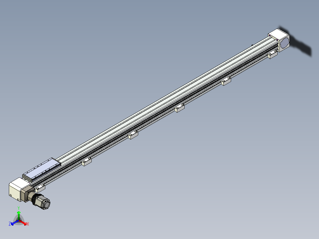 同步带滑台-欧规B8-L176-S1850-L-ZP40-D3-N5正等轴测图