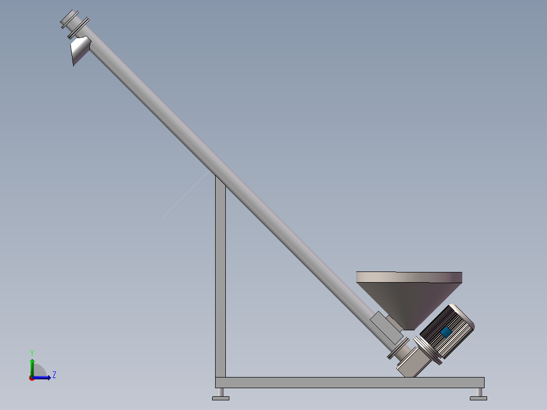 螺旋输送机左视图