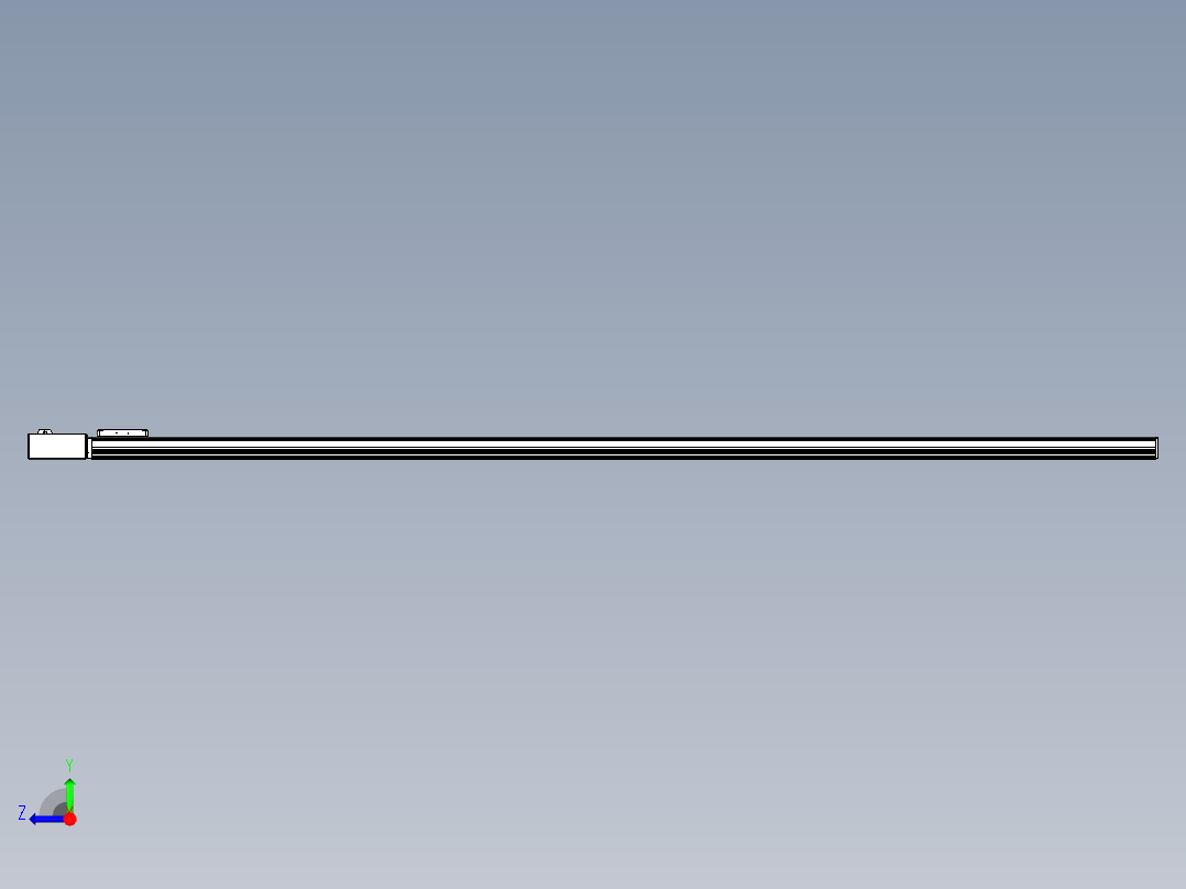 同步带全封闭直线模组TPA-HCB-105D-90-L2550-MR-Y-P20-N3右视图