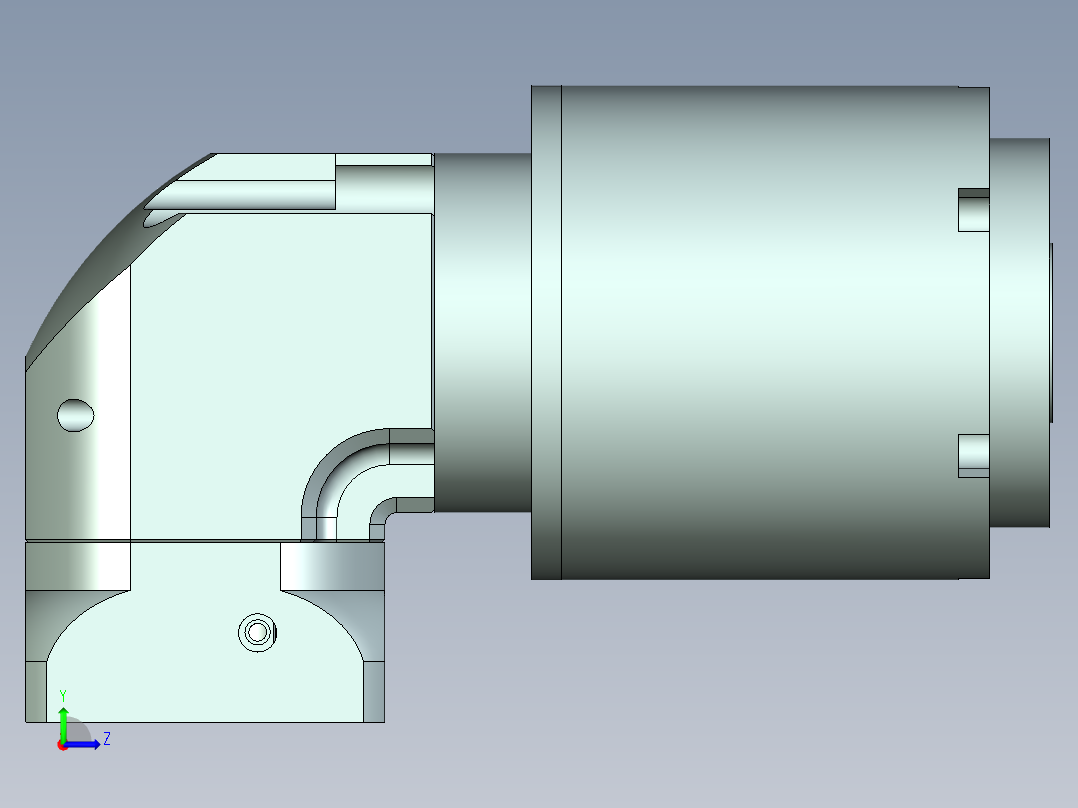 直齿孔ZPLE160-L3 22-110-145-M8.stp左视图