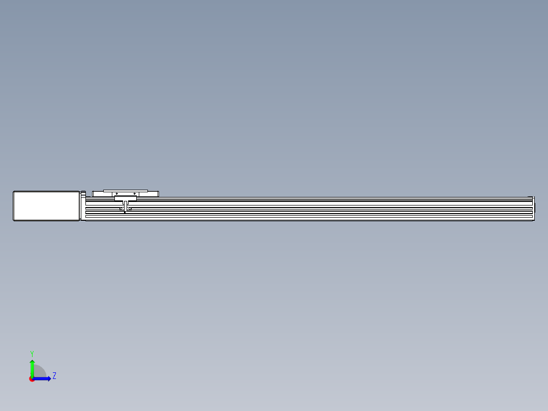 同步带全封闭直线模组TPA-HCB-110D-90-L800-MR-Y-P40-N3左视图