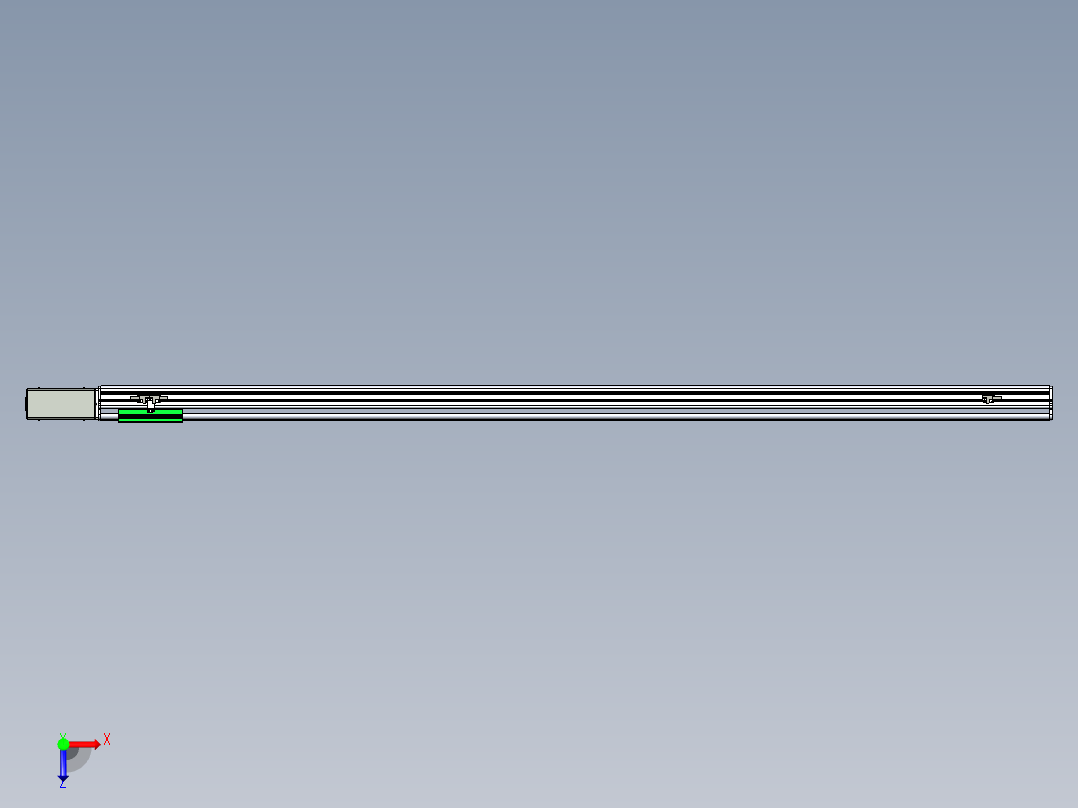 同步带滑台-半封闭B13H-L45-S1800-R-P40-D3俯视图