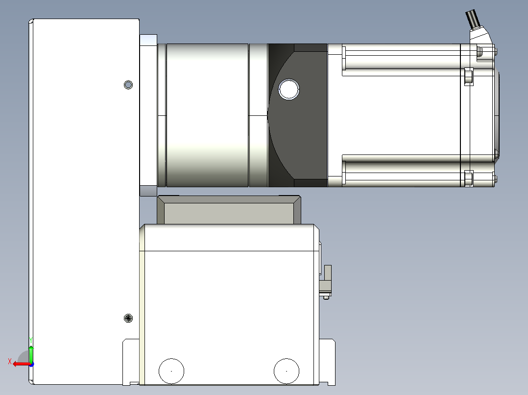 同步带滑台-欧规B8-L88-S900-L-ZP75-D3-N10后视图