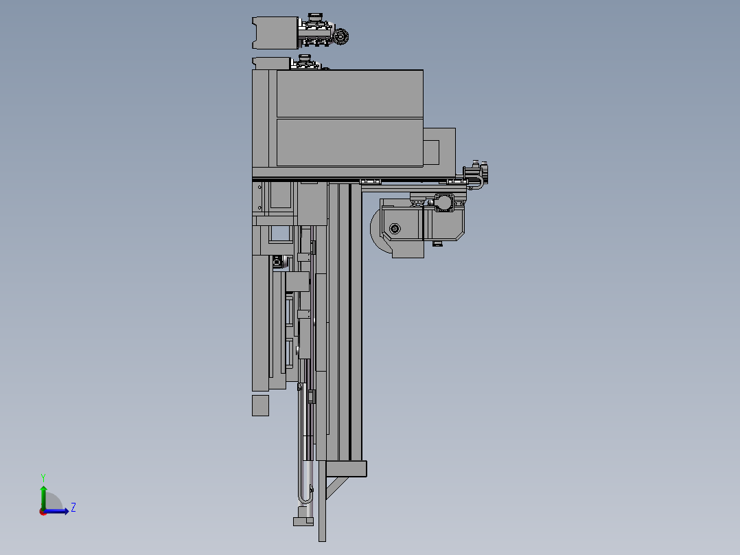 大型平面研磨机左视图