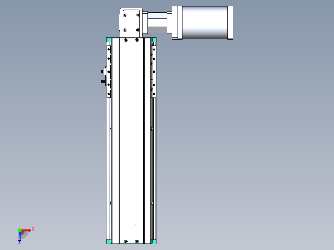 东锦同步带传动-直线滑台模组DH135B-L125-S300-BL-P400W-C3俯视图