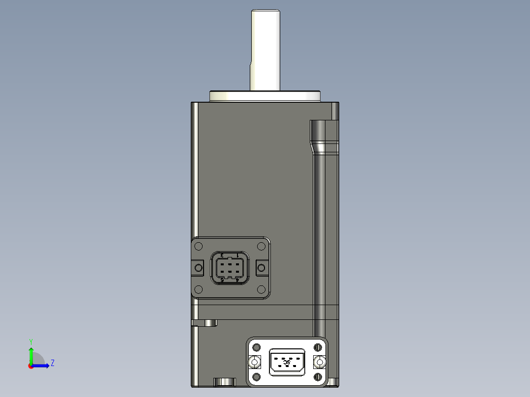 电机MS6H-40CN30B3-20P1-S.STEP左视图