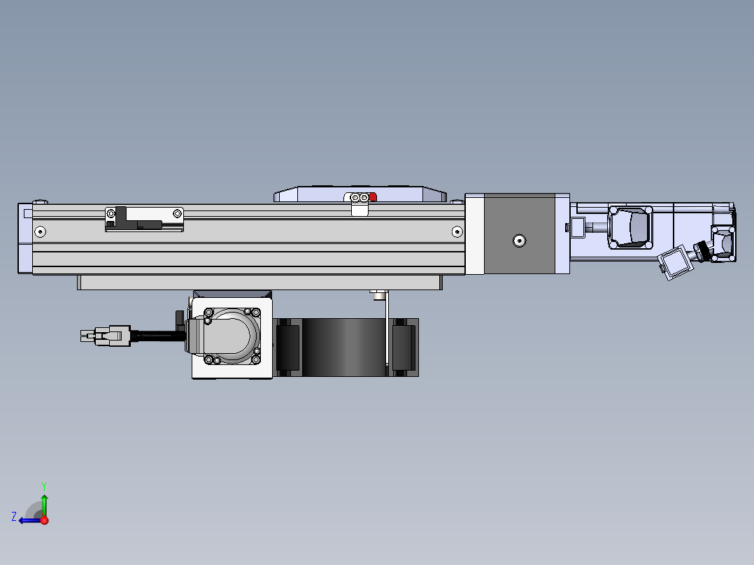内嵌直交机械手XYG系列XYG220-F3右视图